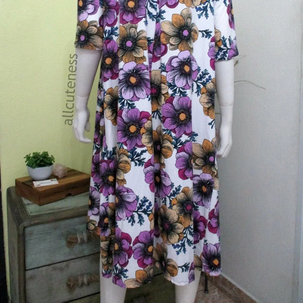 Plus Size Floral Dress Size 2XL Casual Loungewear